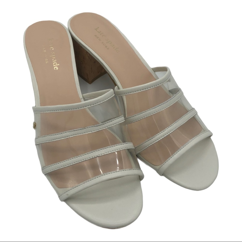 Kate Spade Whitby Clear Strap Mules